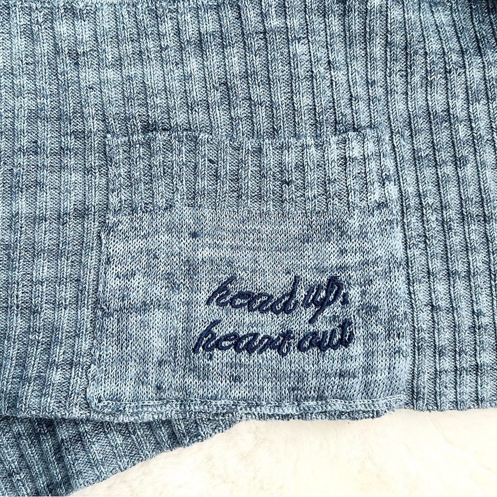 Lululemon Calm and Collected Wrap Heathered Sailboat Classic Navy Size Medium - Picture 13 of 16